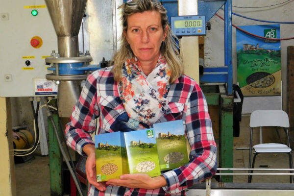 EARL SARRAY - Sylvie et Alain Pujos produisent des lentilles, pois chiches et haricots lingots, bio, à Lavardens, dans le Gers.